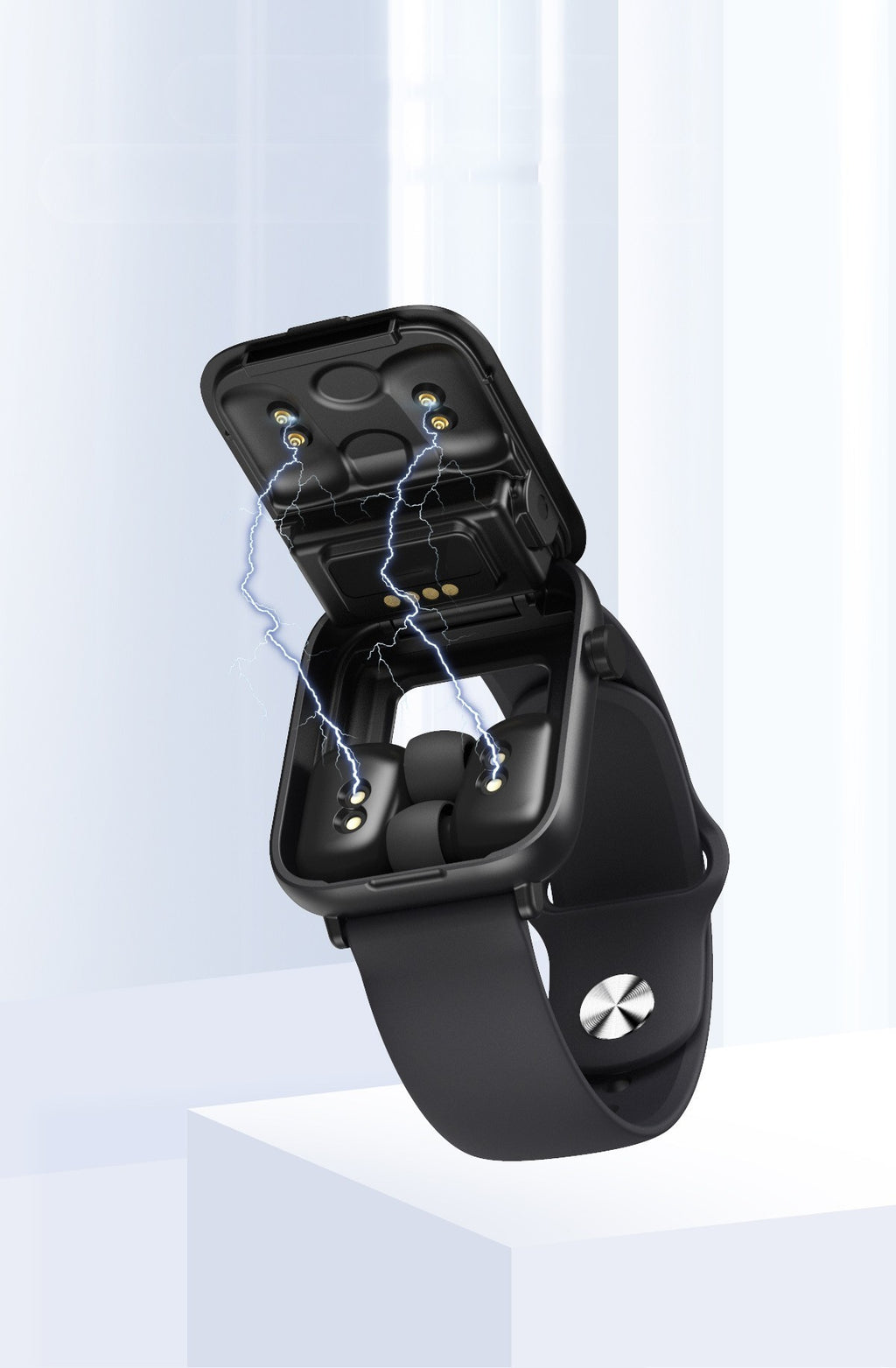 Smartwatch med in-ear hörlurar